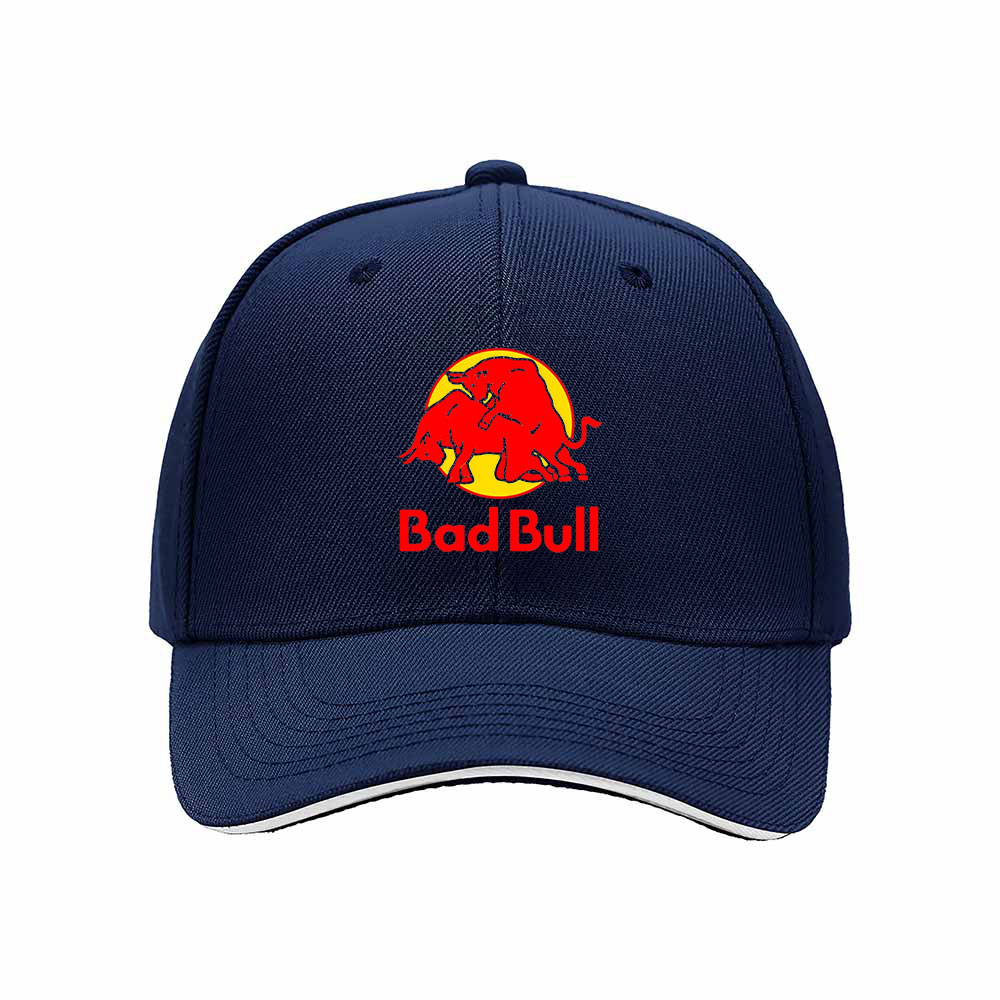 Bad Bull Logo Men's Baseball Cap Red Bull Design Gift Hat - Image 2