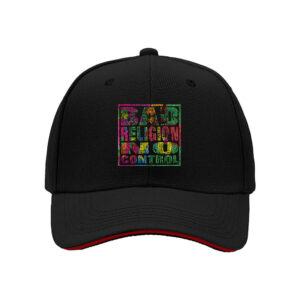 Black Baseball Cap Rainbow Religion Control Print Men Women Gift Hat