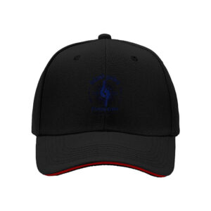 Black Baseball Cap with Blue Ballet Logo for Dance Enthusiasts