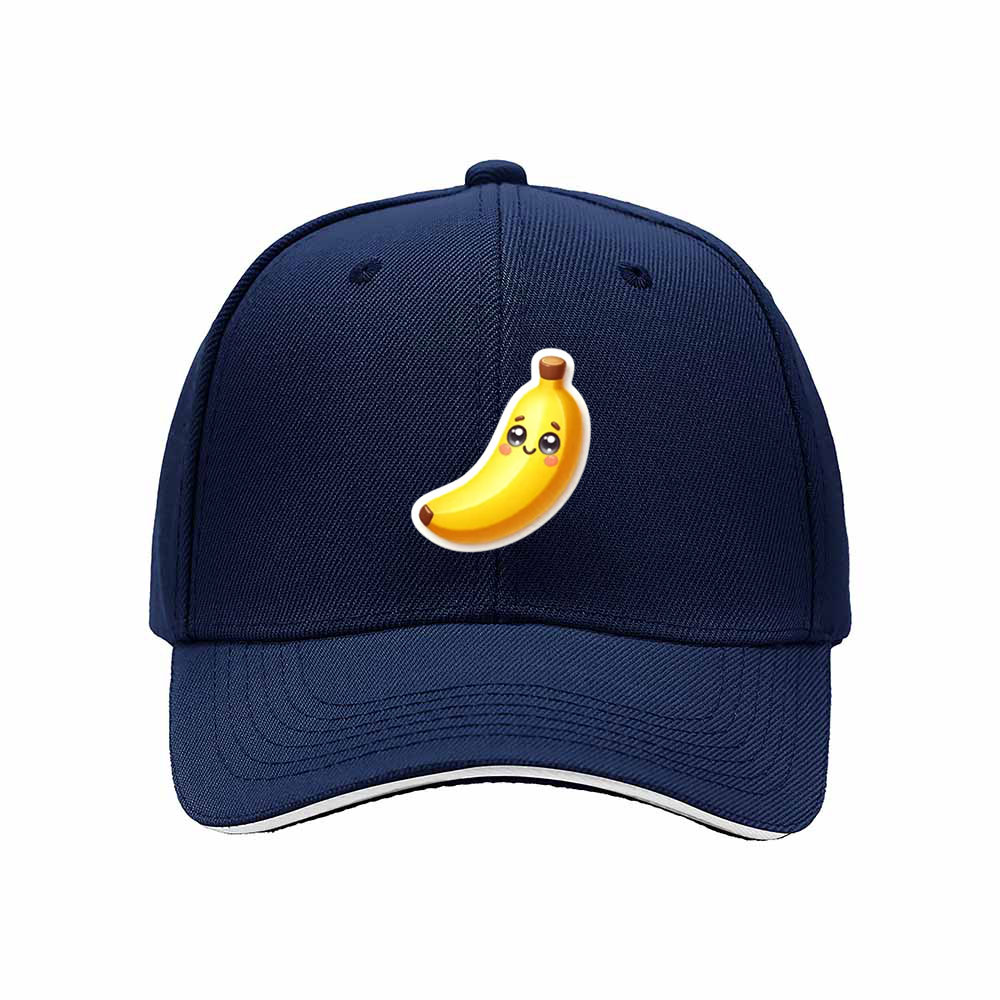 Banana Emoji Baseball Cap for Men Women Fun Gift Hat - Image 2
