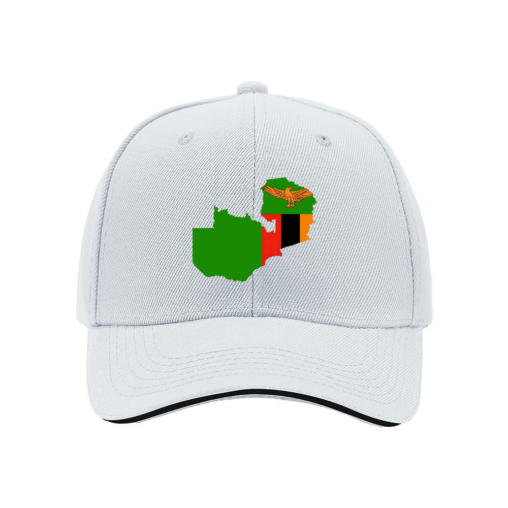 Zambia Map Flag Baseball Cap Men Women Gift Travel Hat - Image 5
