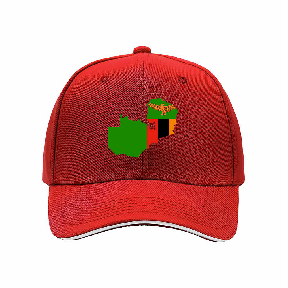 Zambia Map Flag Baseball Cap Men Women Gift Travel Hat - Image 6