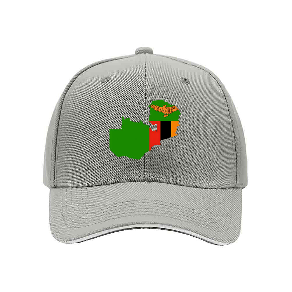 Zambia Map Flag Baseball Cap Men Women Gift Travel Hat - Image 7
