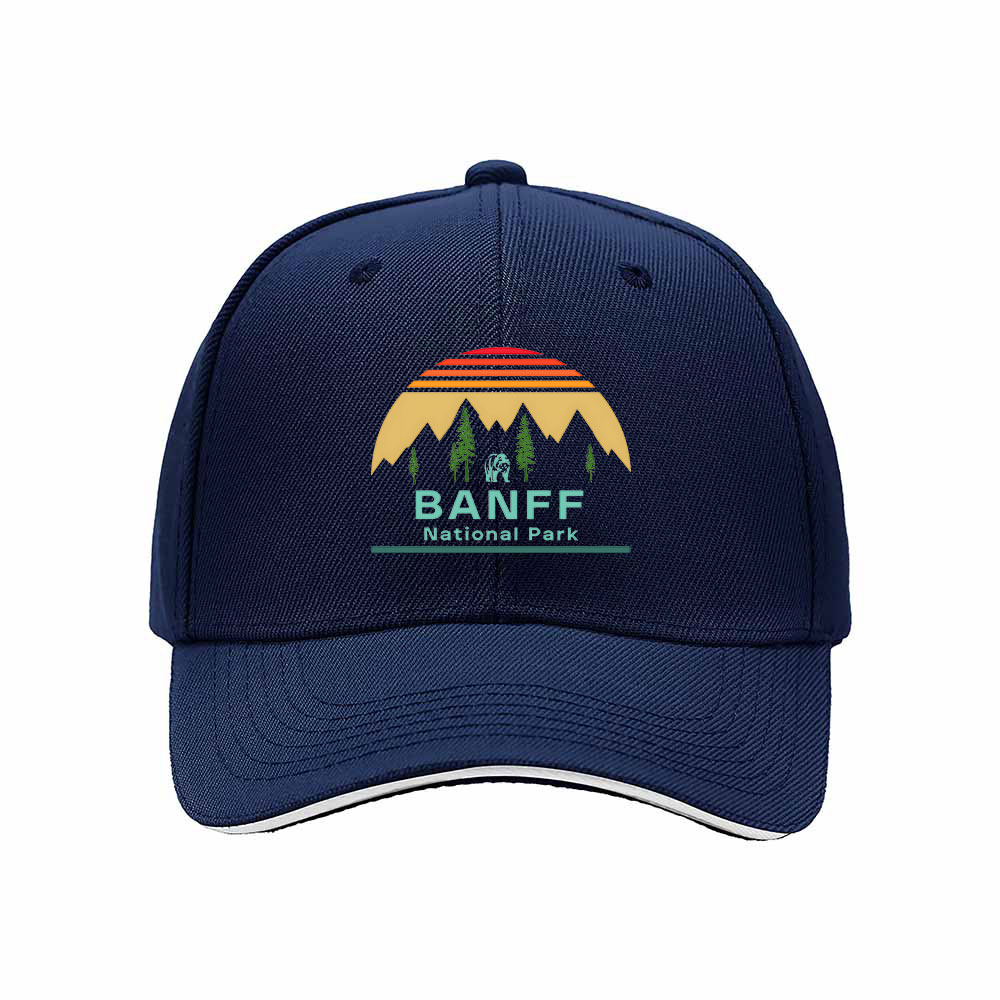 Banff National Park Men's Baseball Cap Outdoor Gift Hat - Image 2