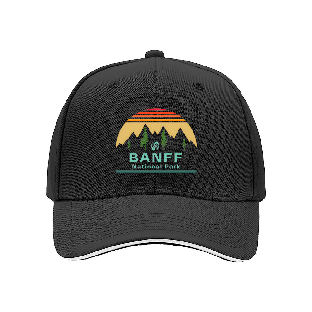 Banff National Park Men's Baseball Cap Outdoor Gift Hat - Image 3