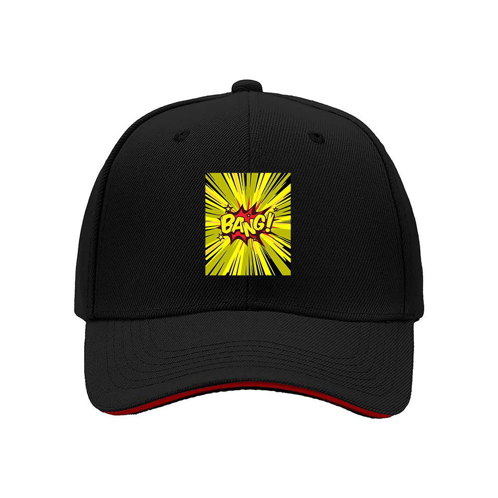 Bang Comic Print Men's Baseball Cap Gift for Fans