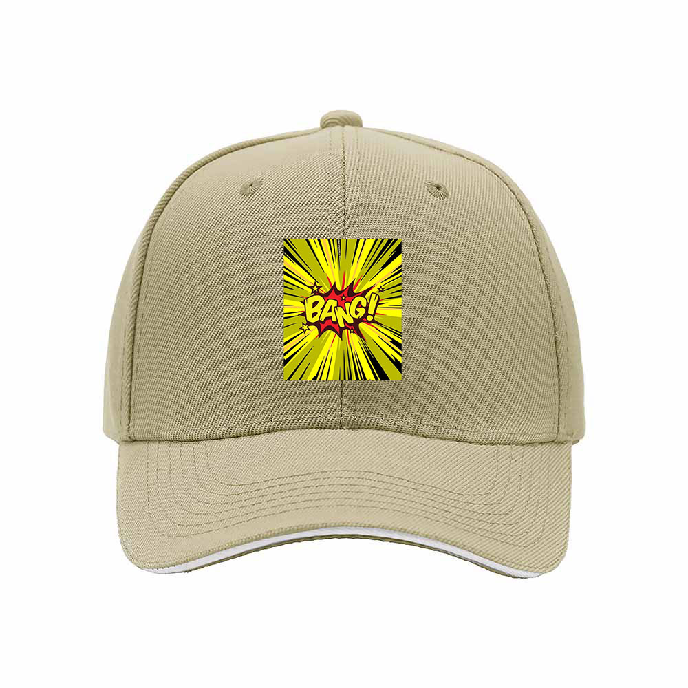 Bang Comic Print Men's Baseball Cap Gift for Fans - Image 4
