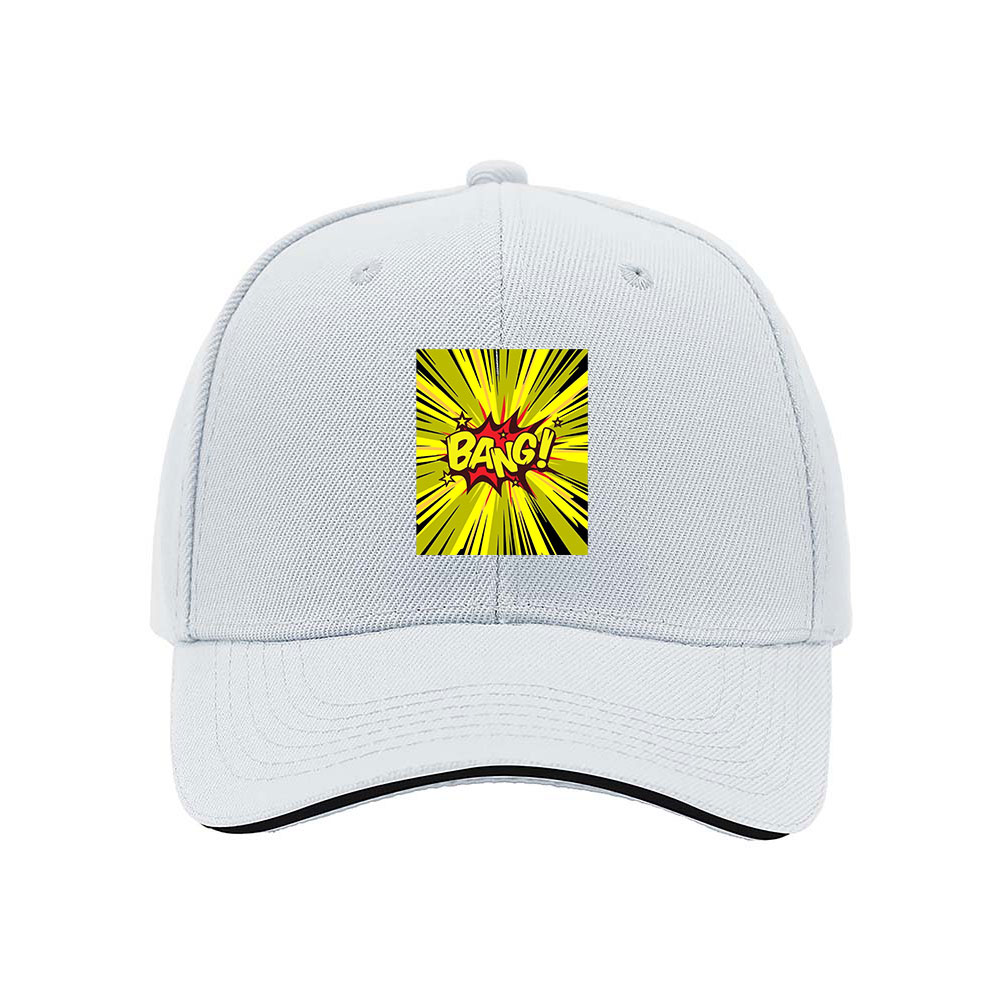 Bang Comic Print Men's Baseball Cap Gift for Fans - Image 5