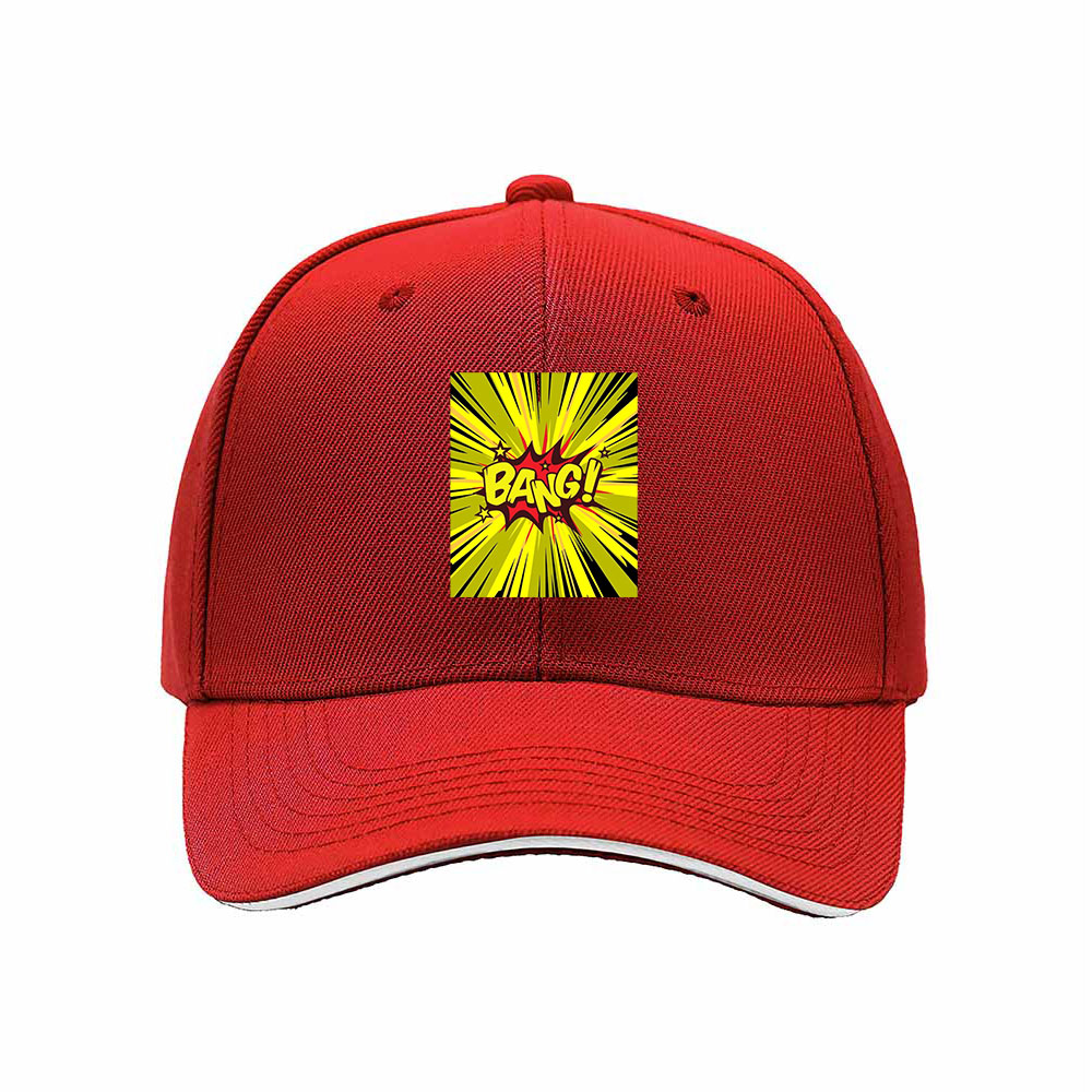 Bang Comic Print Men's Baseball Cap Gift for Fans - Image 6
