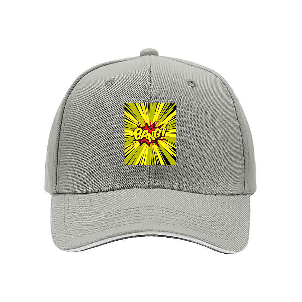 Bang Comic Print Men's Baseball Cap Gift for Fans - Image 7