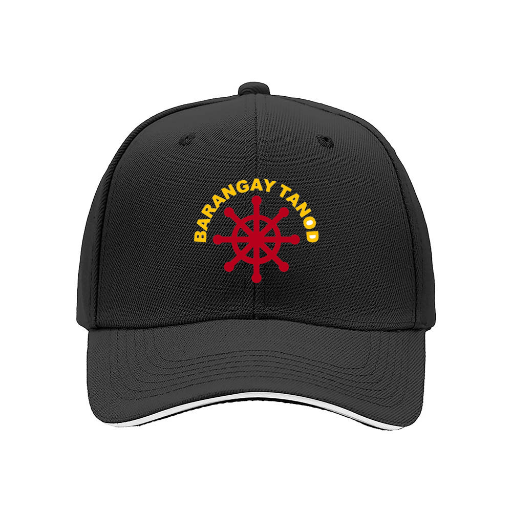 Barangay Tanod Men's Baseball Cap Red Ship Wheel Design - Image 3