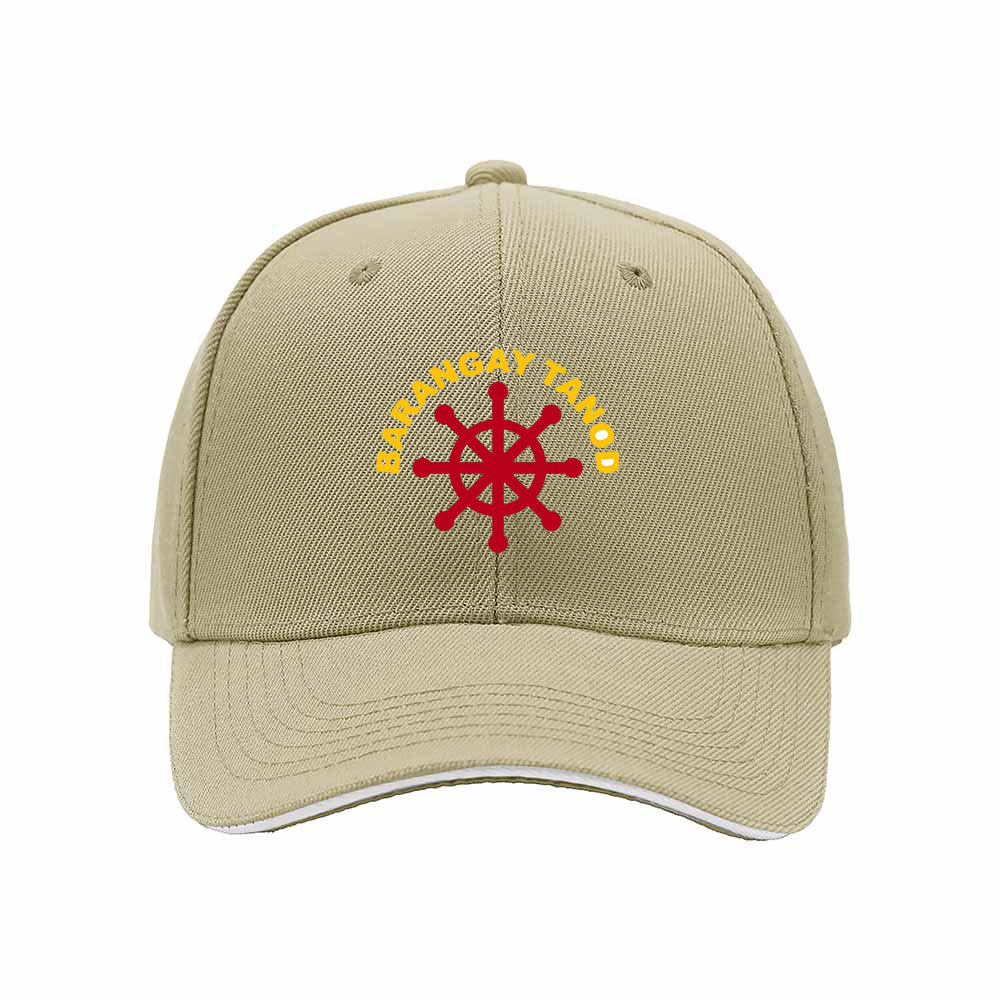 Barangay Tanod Men's Baseball Cap Red Ship Wheel Design - Image 4