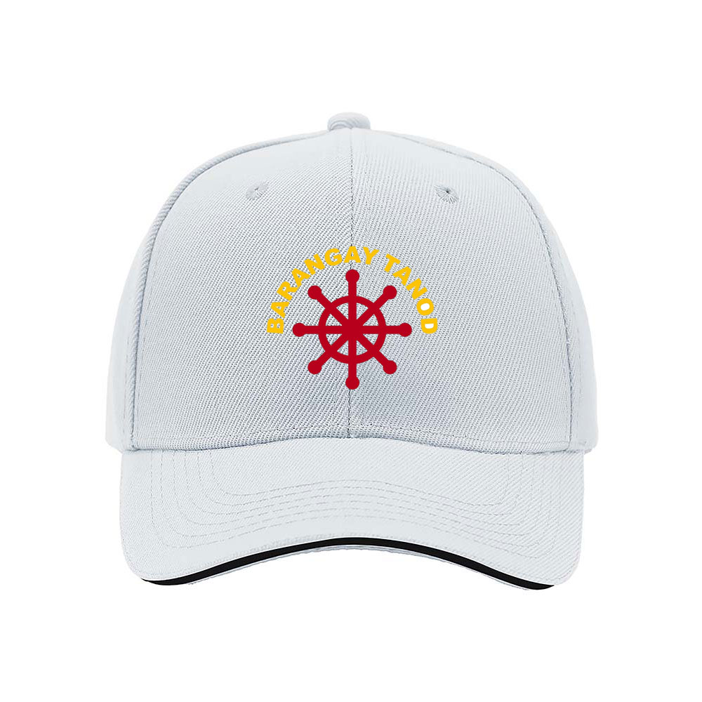 Barangay Tanod Men's Baseball Cap Red Ship Wheel Design - Image 5