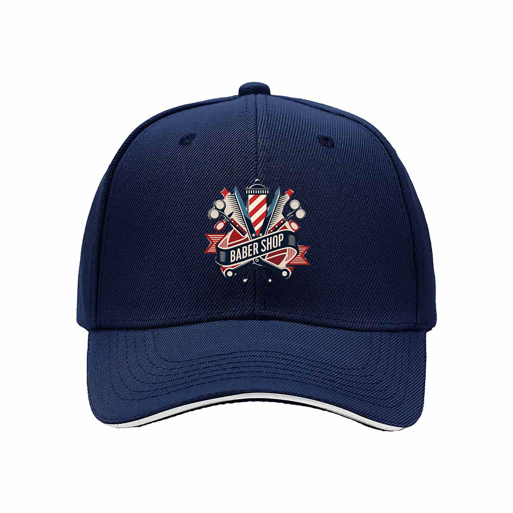 Barber Shop Logo Men's Baseball Cap Classic Stylish Gift Hat - Image 2