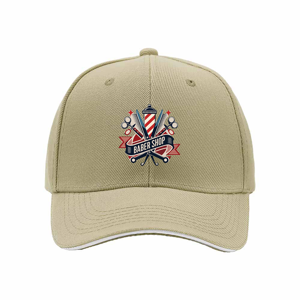 Barber Shop Logo Men's Baseball Cap Classic Stylish Gift Hat - Image 4