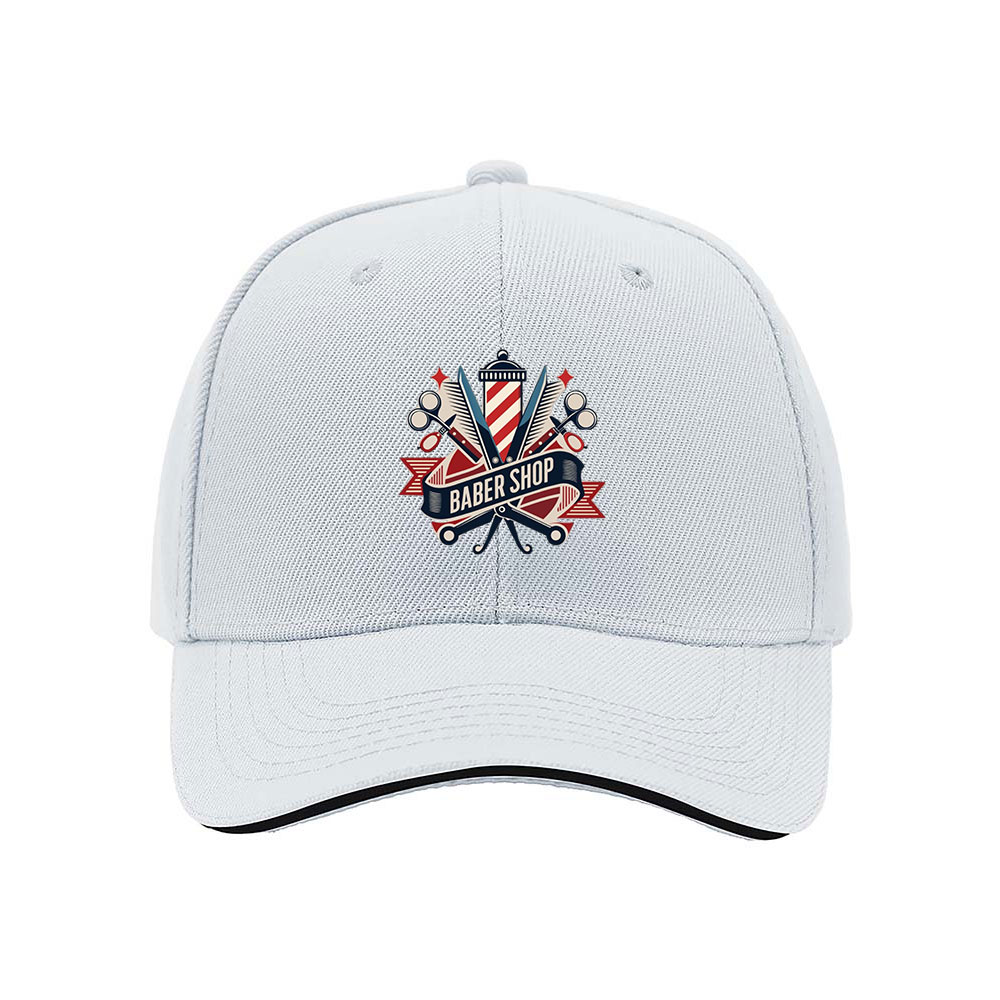 Barber Shop Logo Men's Baseball Cap Classic Stylish Gift Hat - Image 5