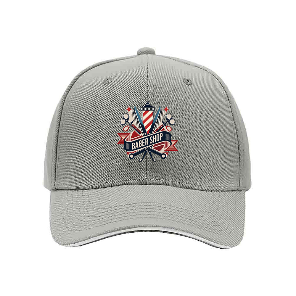 Barber Shop Logo Men's Baseball Cap Classic Stylish Gift Hat - Image 7