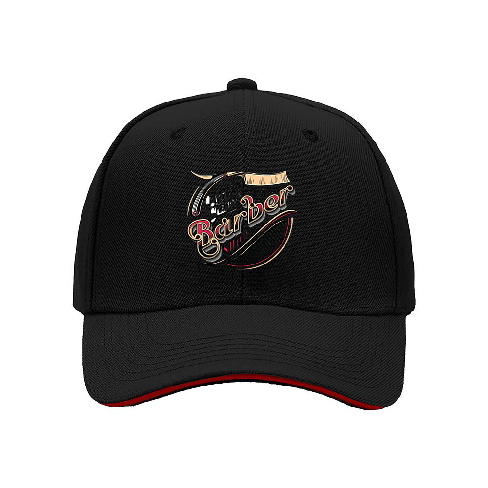 Barber Shop Logo Men's Baseball Cap Gift for Barbers