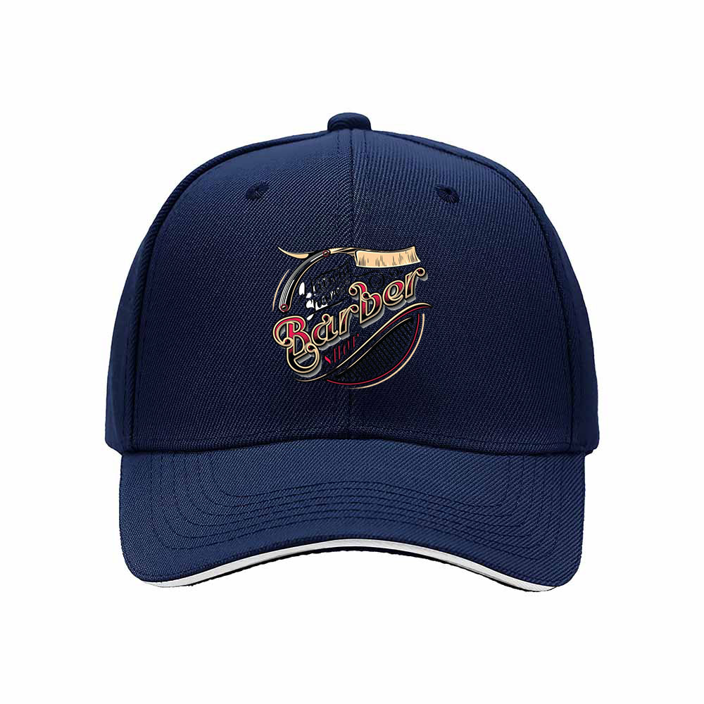 Barber Shop Logo Men's Baseball Cap Gift for Barbers - Image 2