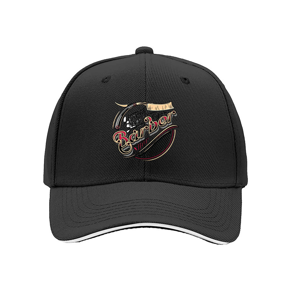 Barber Shop Logo Men's Baseball Cap Gift for Barbers - Image 3