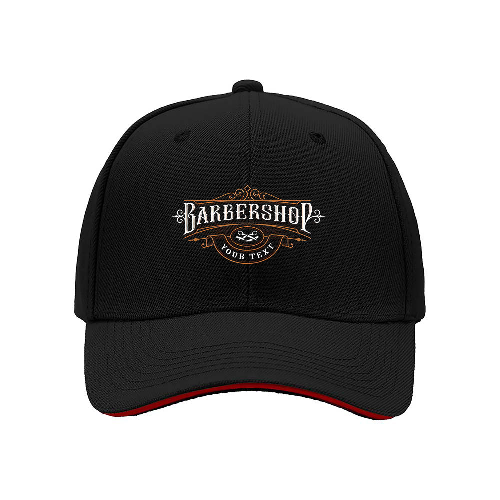Barbershop Logo Men's Baseball Cap Custom Gift Hat
