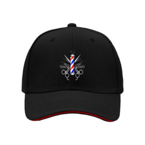 Barber Pole Scissors Men's Baseball Cap Gift for Barbers