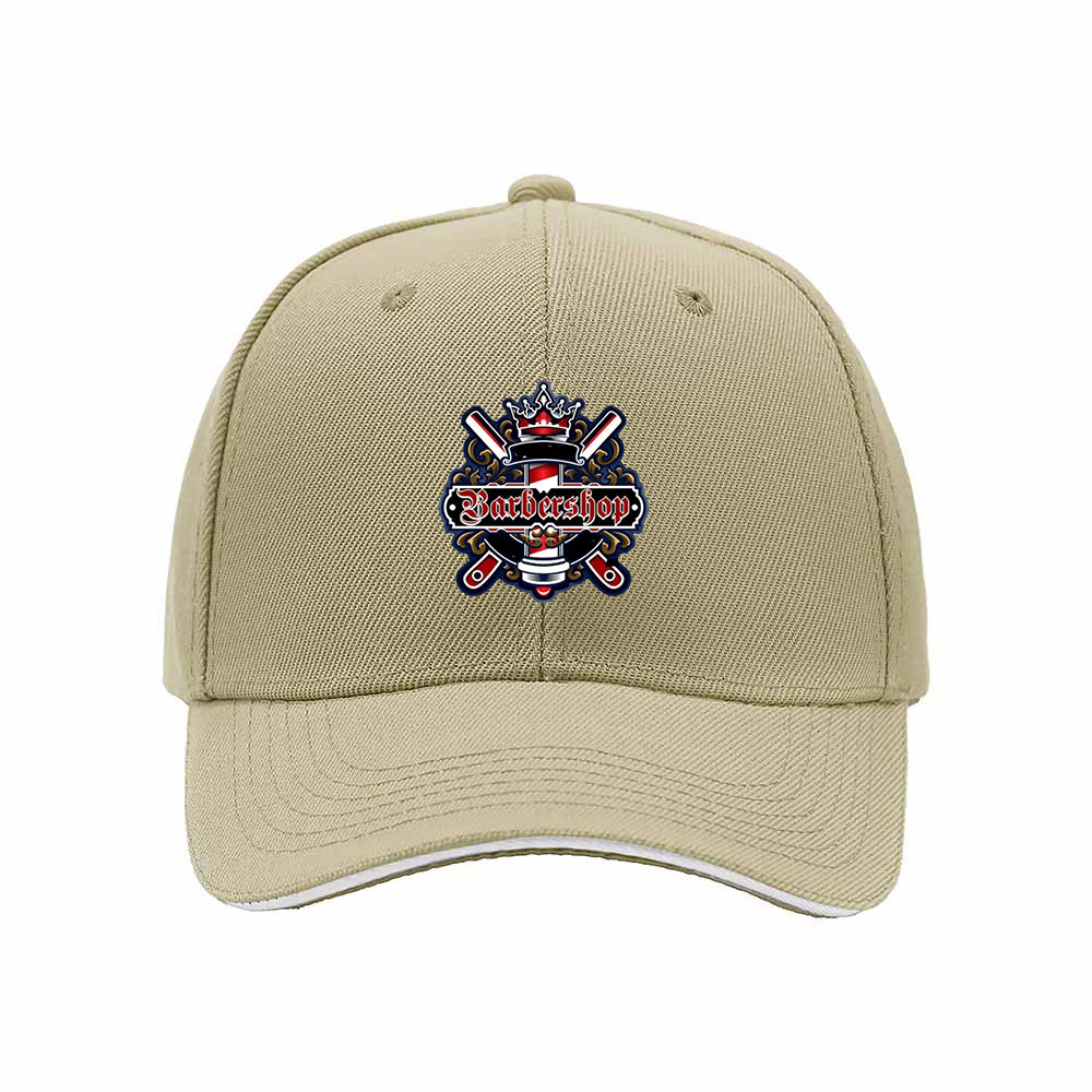 Barbershop Logo Men's Baseball Cap Gift for Barbers - Image 4
