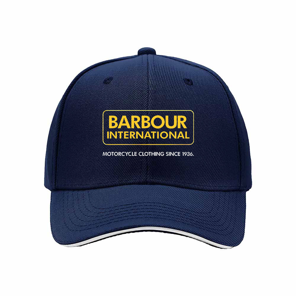 Barbour International Men's Baseball Cap Motorcycle Brand Hat Gift - Image 2