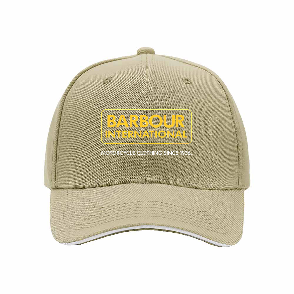 Barbour International Men's Baseball Cap Motorcycle Brand Hat Gift - Image 4