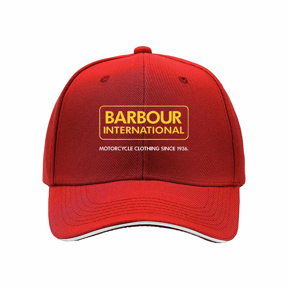 Barbour International Men's Baseball Cap Motorcycle Brand Hat Gift - Image 6