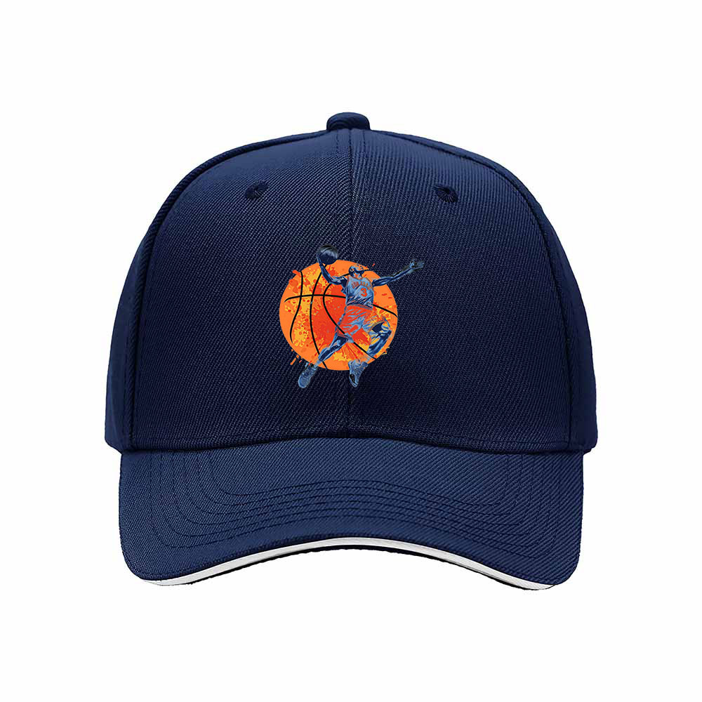 Basketball Player Jump Shot Men's Baseball Cap Gift - Image 2