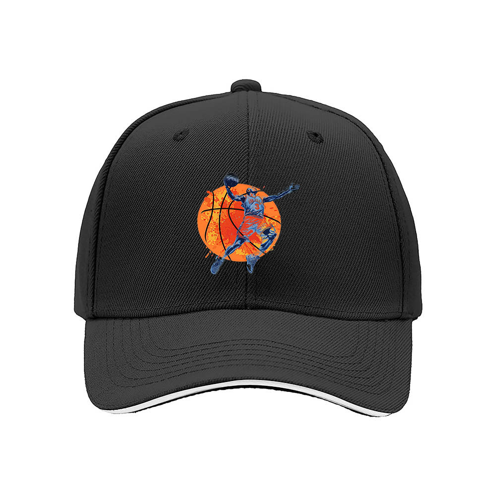 Basketball Player Jump Shot Men's Baseball Cap Gift - Image 3
