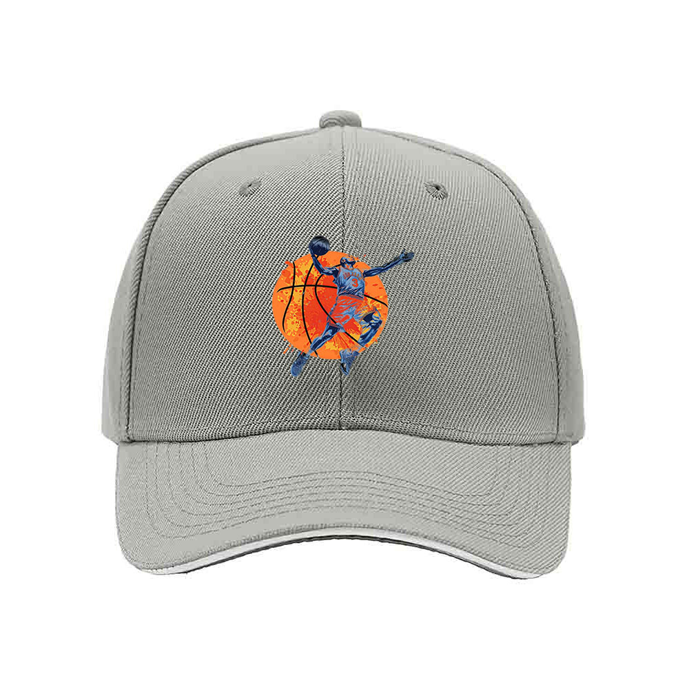 Basketball Player Jump Shot Men's Baseball Cap Gift - Image 7