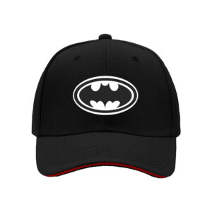 Batman Logo Men's Baseball Cap Black White Design Gift for Fans