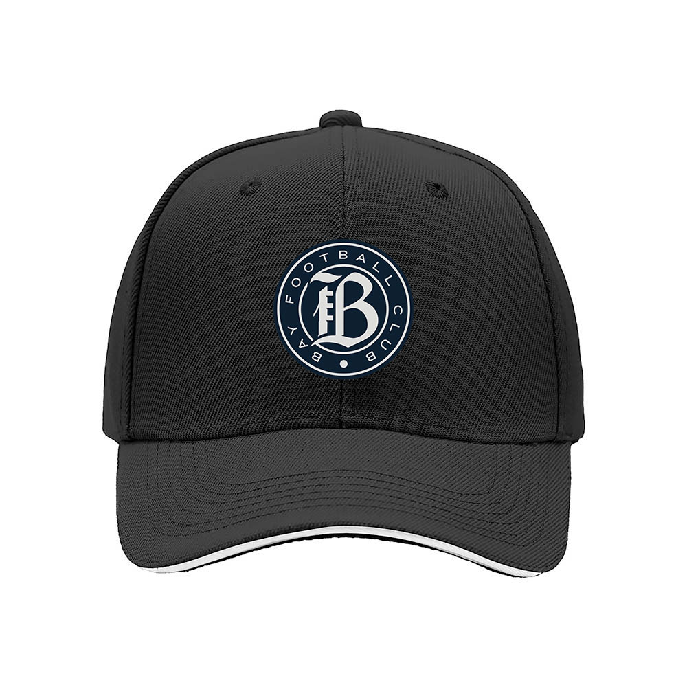 Bay Football Club Logo Men's Baseball Cap Black Red Trim Gift - Image 3
