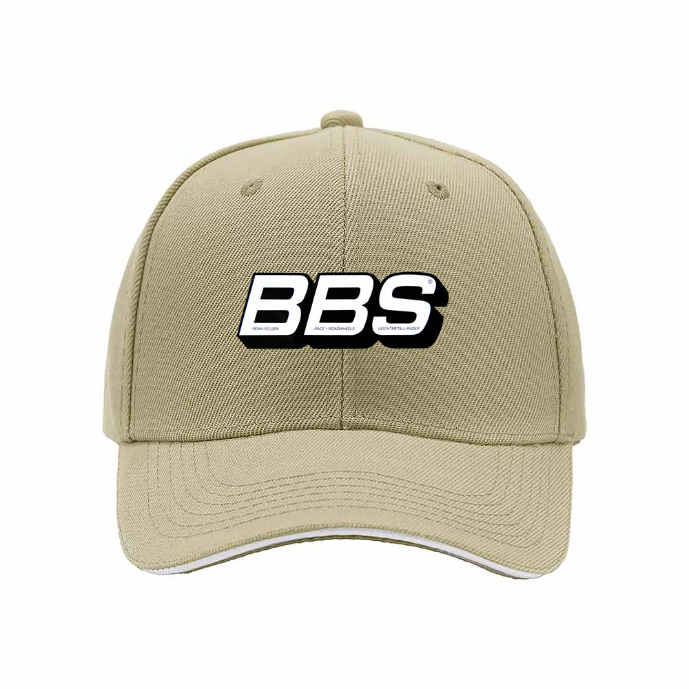 BBS Logo Men's Baseball Cap Black Red Trim Gift Hat - Image 4