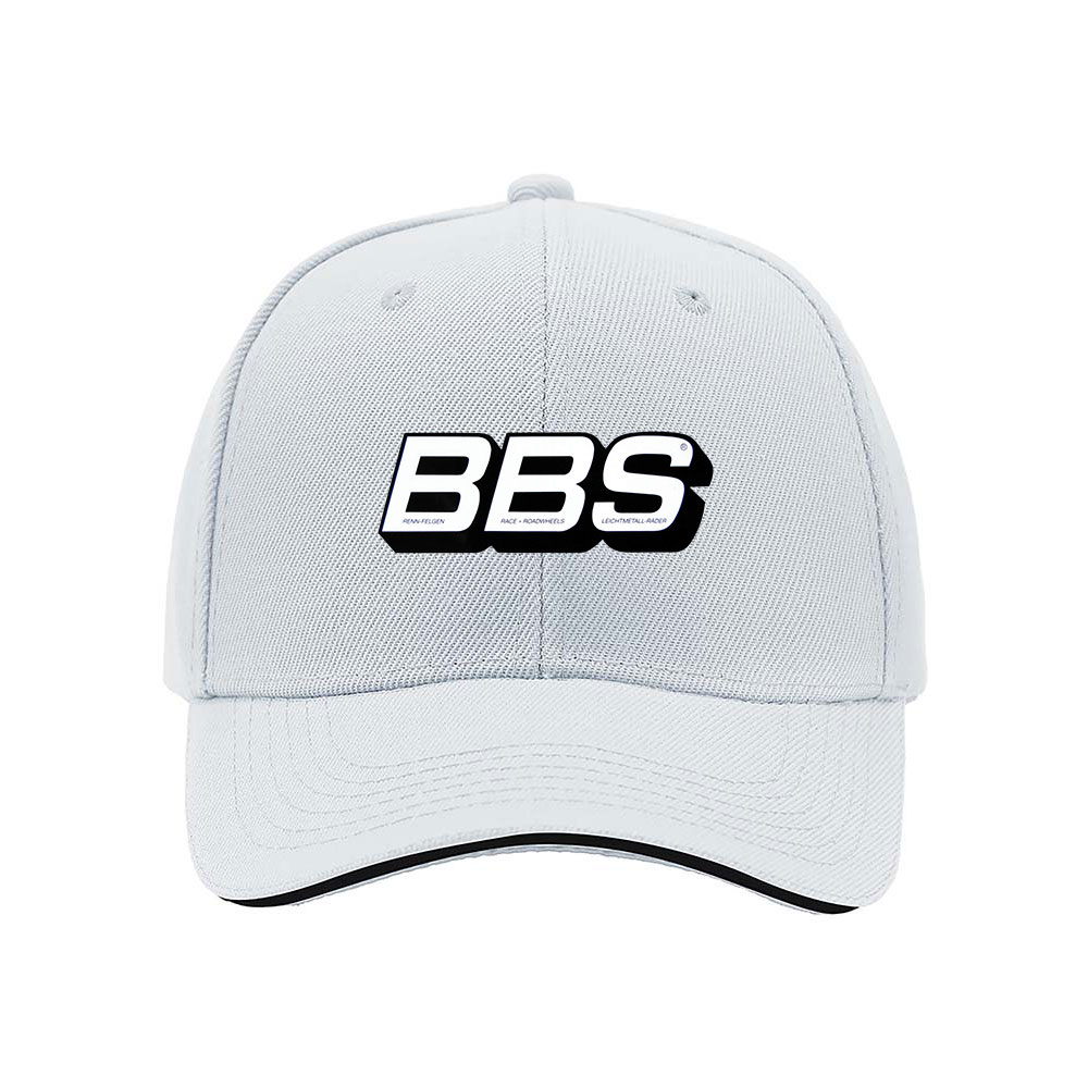 BBS Logo Men's Baseball Cap Black Red Trim Gift Hat - Image 5