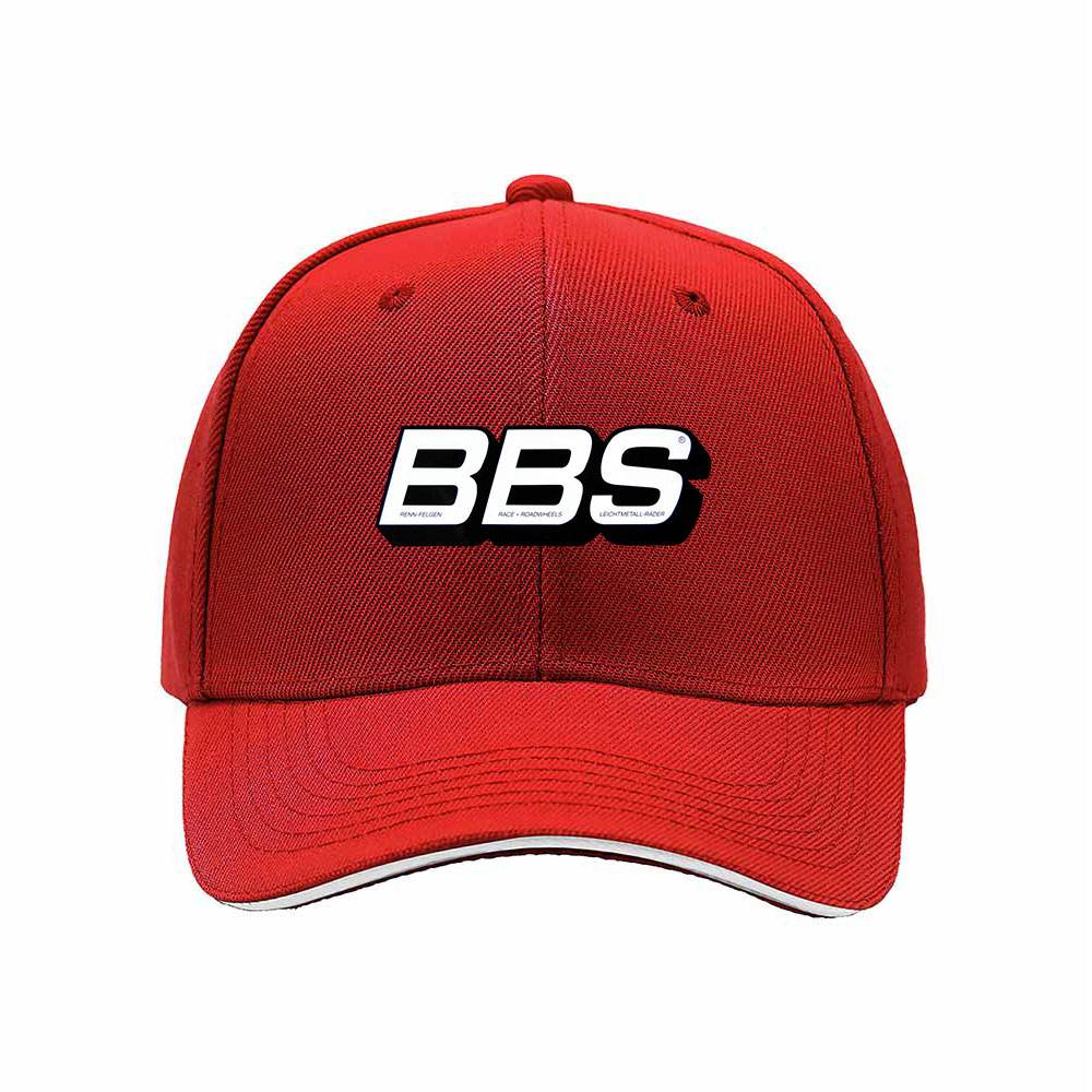 BBS Logo Men's Baseball Cap Black Red Trim Gift Hat - Image 6