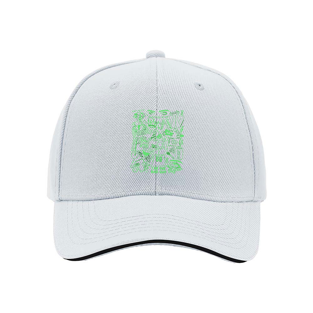 Green Graphic Print Baseball Cap Men's Women's Casual Hat Gift for Fans - Image 5