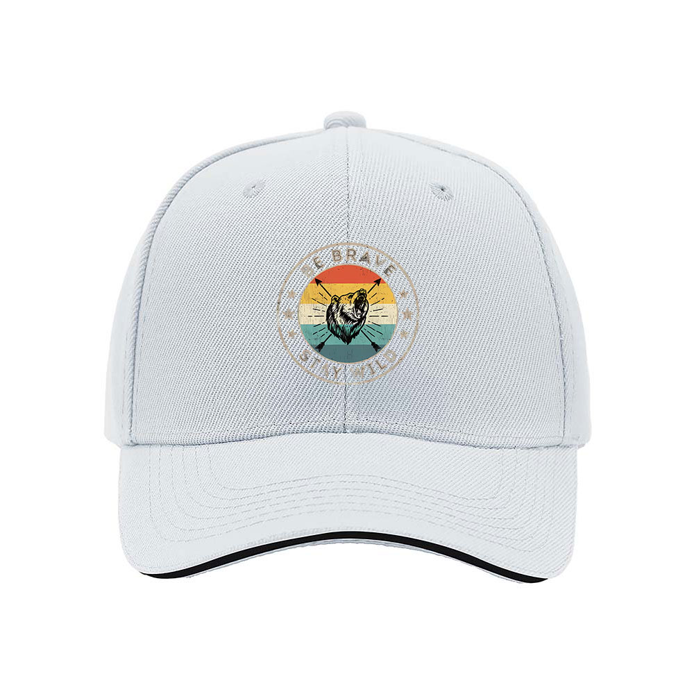 Be Brave Stay Wild Mens Baseball Cap Outdoor Adventure Gift Hat - Image 5
