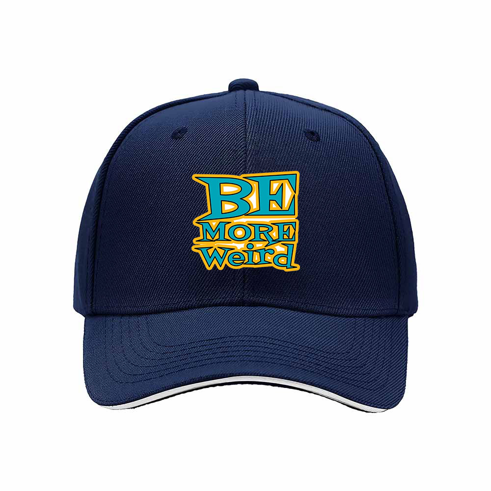Be More Weird Mens Womens Baseball Cap Gift Statement Hat - Image 2