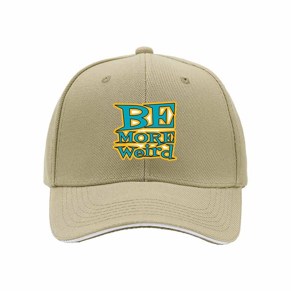 Be More Weird Mens Womens Baseball Cap Gift Statement Hat - Image 4