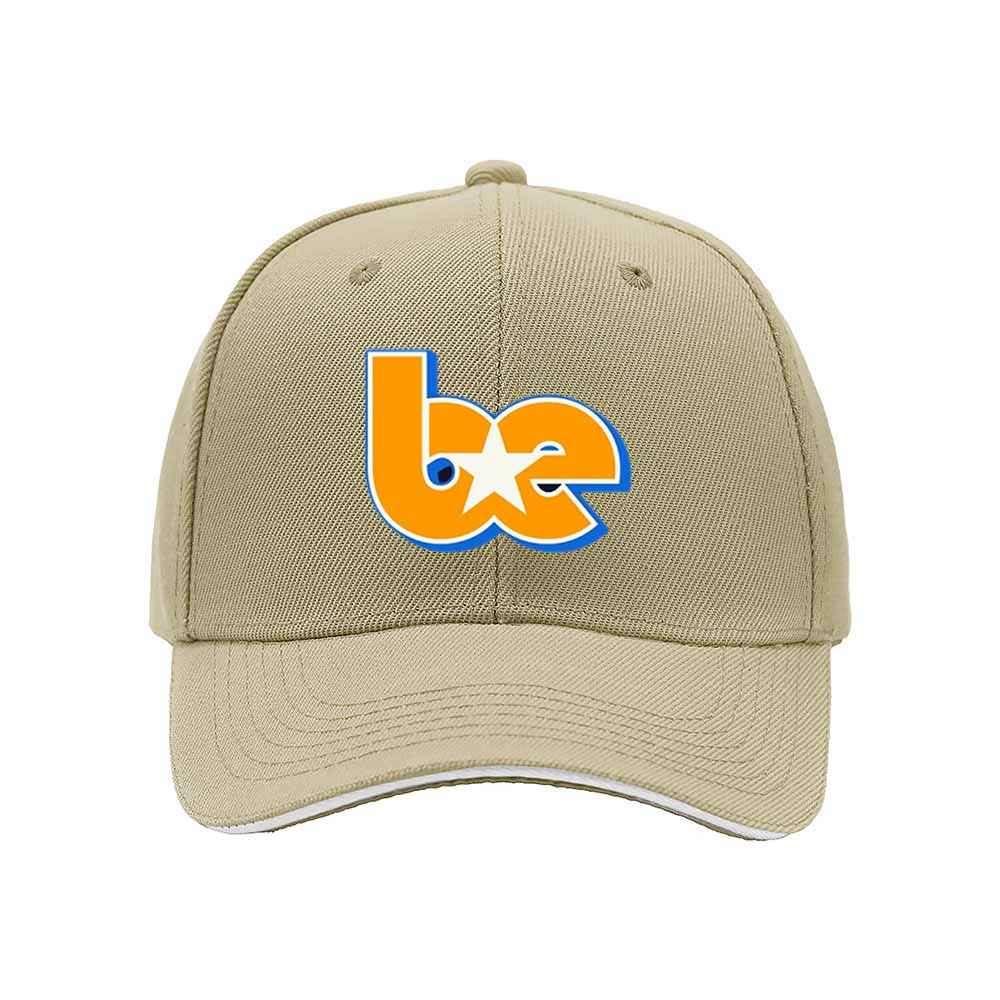 Black Baseball Cap with Orange Blue Logo Men's Women's Hat Gift for Sports Fans - Image 4