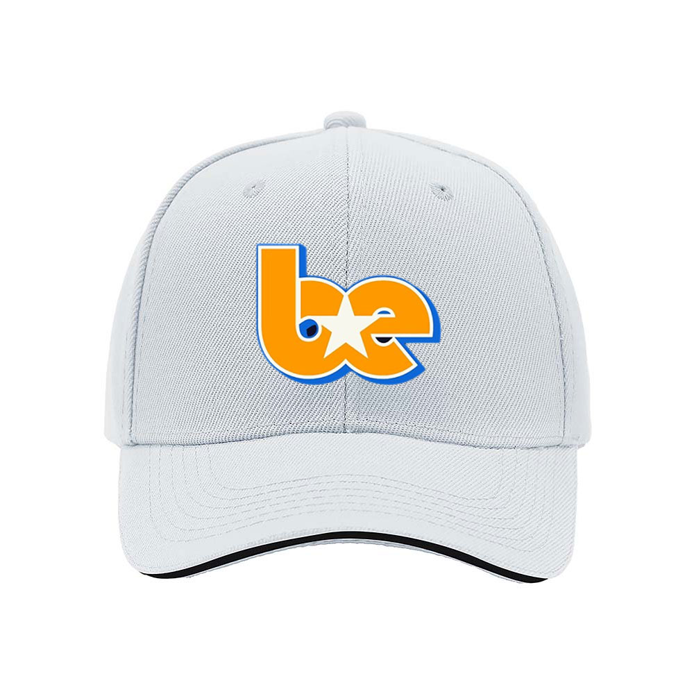 Black Baseball Cap with Orange Blue Logo Men's Women's Hat Gift for Sports Fans - Image 5