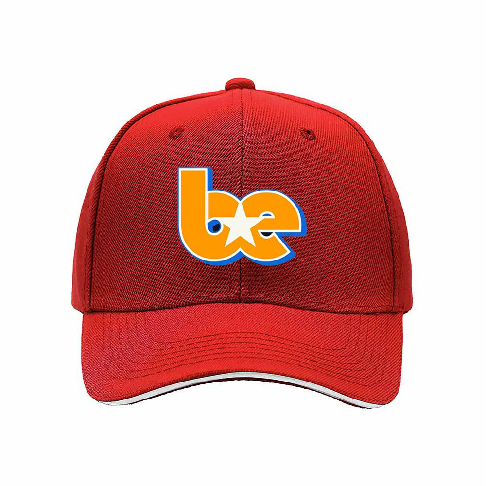 Black Baseball Cap with Orange Blue Logo Men's Women's Hat Gift for Sports Fans - Image 6