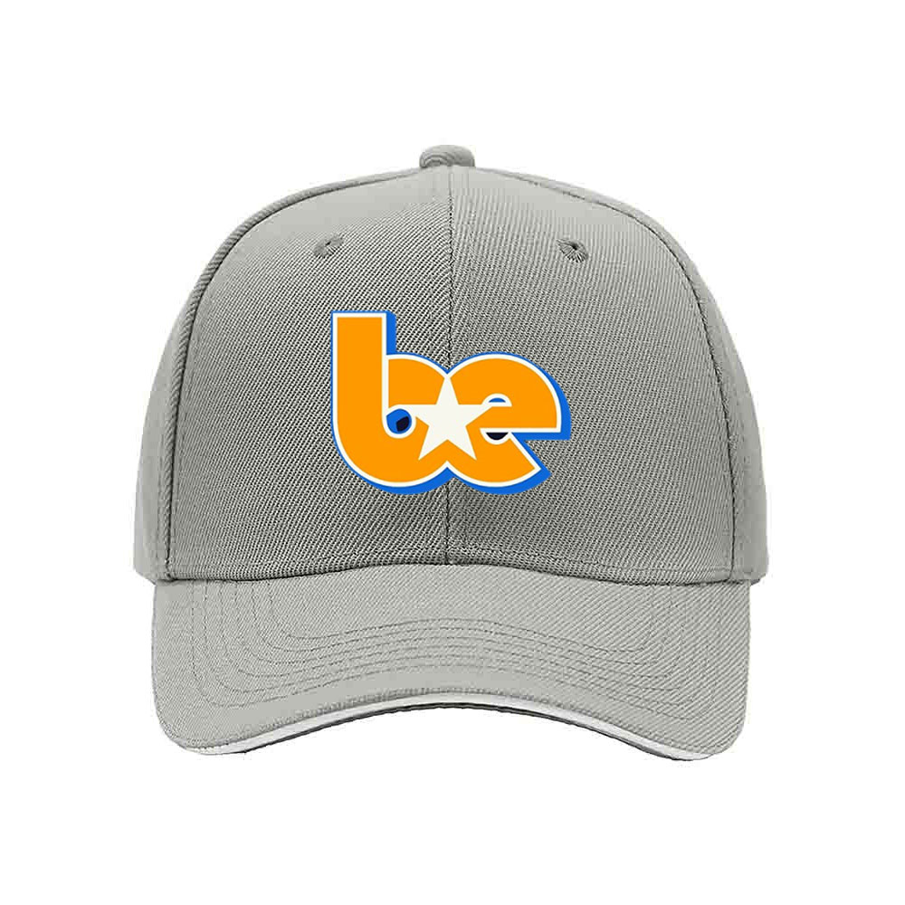 Black Baseball Cap with Orange Blue Logo Men's Women's Hat Gift for Sports Fans - Image 7