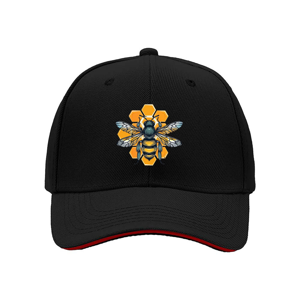 Bee Honeycomb Men's Baseball Cap Gift Outdoor Fashion Hat