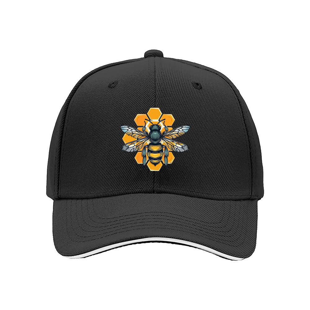Bee Honeycomb Men's Baseball Cap Gift Outdoor Fashion Hat - Image 3