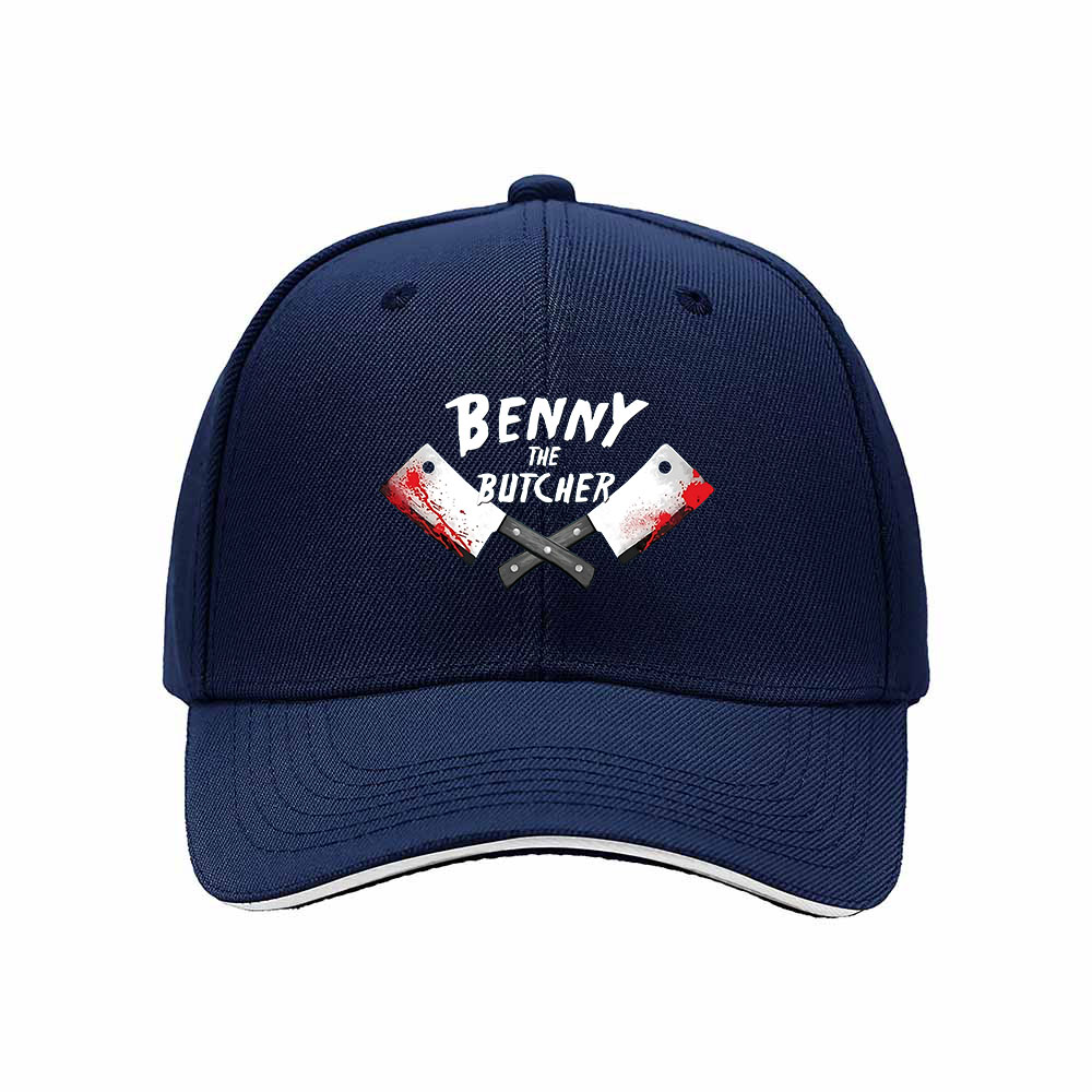 Benny The Butcher Crossed Cleavers Mens Baseball Cap Gift - Image 2