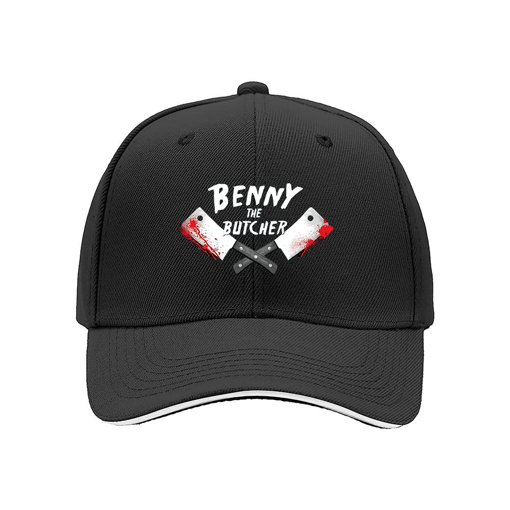 Benny The Butcher Crossed Cleavers Mens Baseball Cap Gift - Image 3